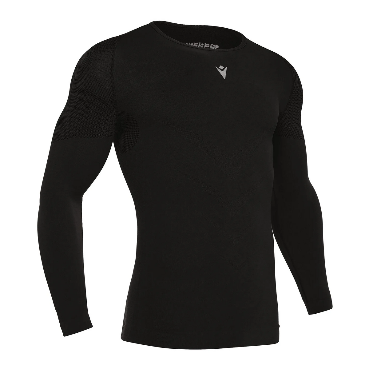 Macron Longsleeve Performance ++ LS Unisex black Front #farbe_black
