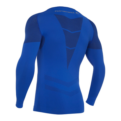Macron Longsleeve Performance ++ LS Unisex royal-blue Rücken 