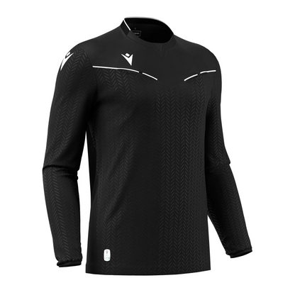 Macron Schiedsrichter Trikot Ponnet Eco Langarm Unisex Black Front 
