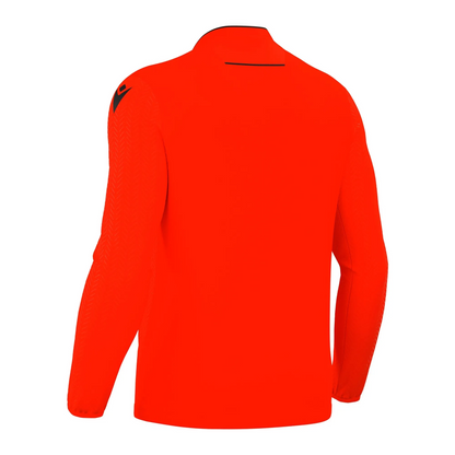 Macron Schiedsrichter Trikot Ponnet Eco Langarm Unisex Neon Red Rücken 