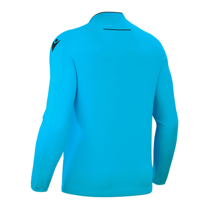 Macron Schiedsrichter Trikot Ponnet Eco Langarm Unisex Neon Sky Rücken 