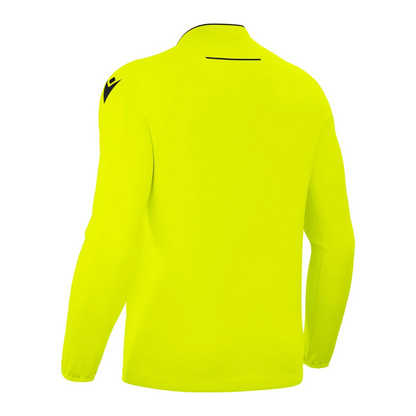 Macron Schiedsrichter Trikot Ponnet Eco Langarm Unisex Neon Yellow Rücken 