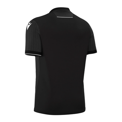 Macron Schiedsrichter Trikot Ponnet Eco Kurzarm Unisex Black Rücken 