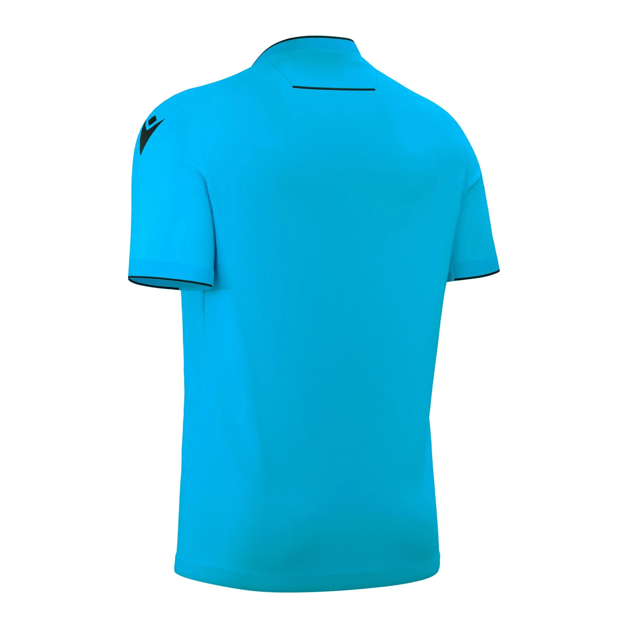 Macron Schiedsrichter Trikot Ponnet Eco Kurzarm Unisex Neon Sky Rücken 
