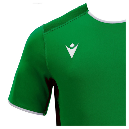 Macron Trikot Rhodium Eco Unisex Green-White Detail 