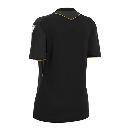 Macron Schiedsrichter Trikot Tess Eco Kurzarm Damen Black Rücken 