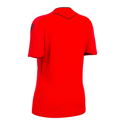 Macron Schiedsrichter Trikot Tess Eco Kurzarm Damen Bright Red Rücken 