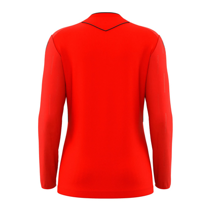 Macron Schiedsrichter Trikot Tess Eco Langarm Damen Bright Red Rücken 