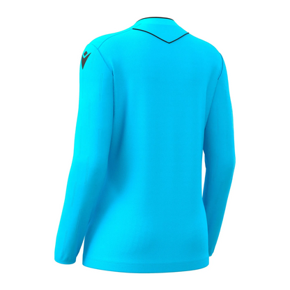 Macron Schiedsrichter Trikot Tess Eco Langarm Damen Neon Sky Rücken 
