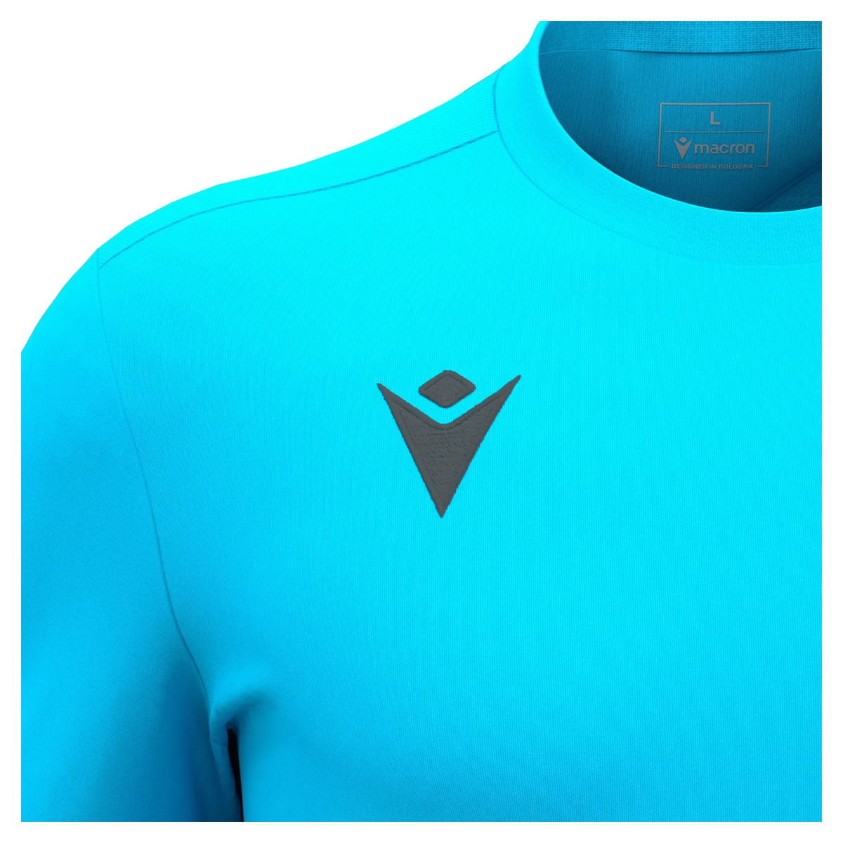 Macron Trikot Void Unisex Fluorblau Detail 