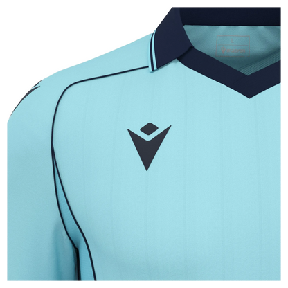 Macron Trikot Warden Eco Unisex Columbia-Navy Detail 