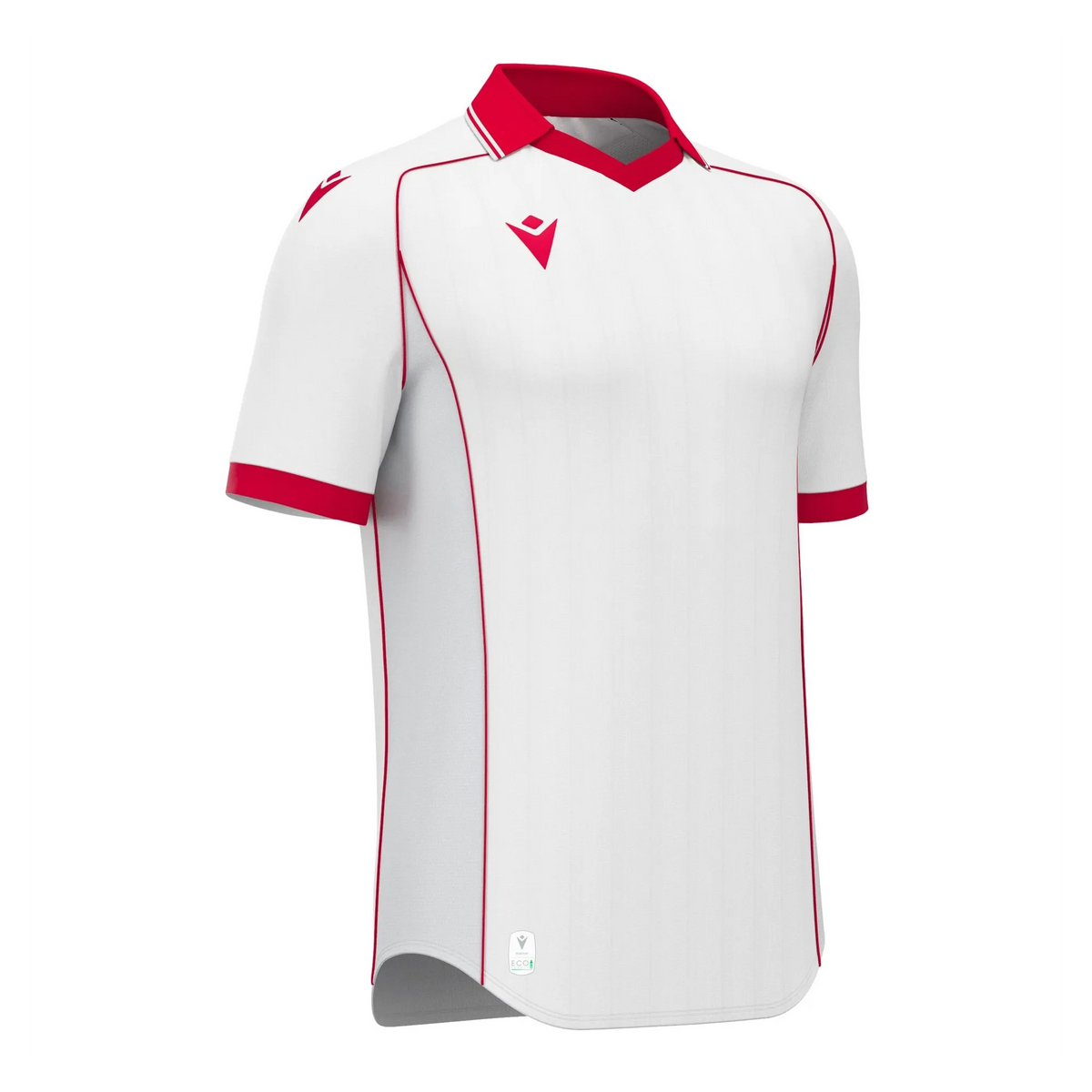 Macron Trikot Warden Eco Unisex White-Red Front 