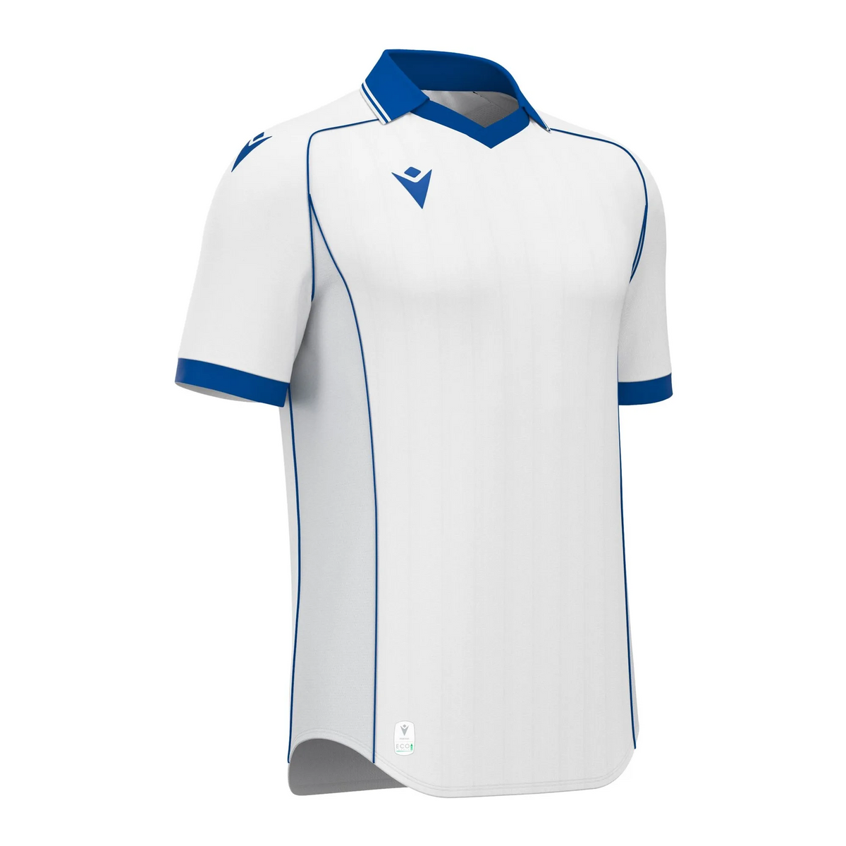Macron Trikot Warden Eco Unisex White-Royal Blue Front 