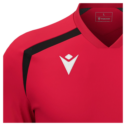 Macron Trikot WYRM Unisex Red-Black Detail 