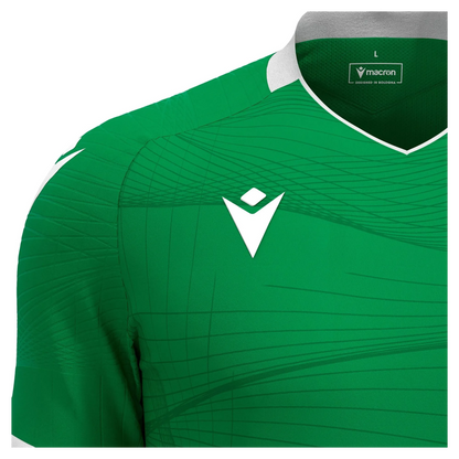 Macron Trikot Wyvern Eco Unisex Green-White Detail 