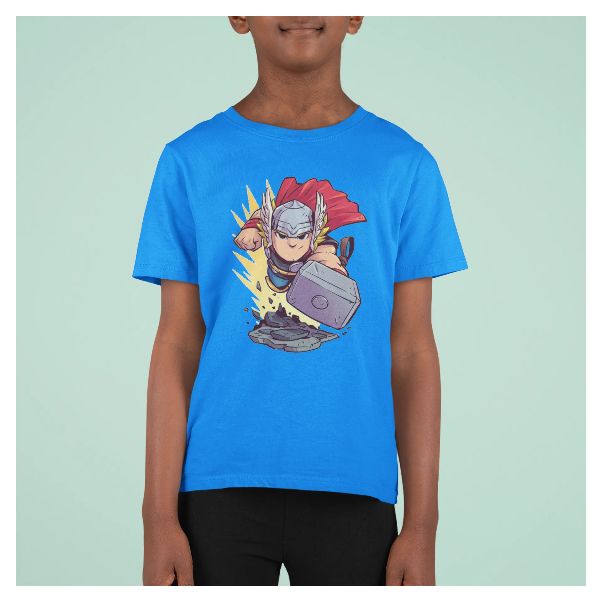 BIGTIME Marvel Avengers Marvel THOR T-Shirt Kinder royalblau Front #farbe_royalblau