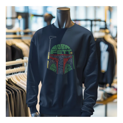 BIGTIME May the 4th Boba Fett Sweatshirt Kinder Navyblau Front 