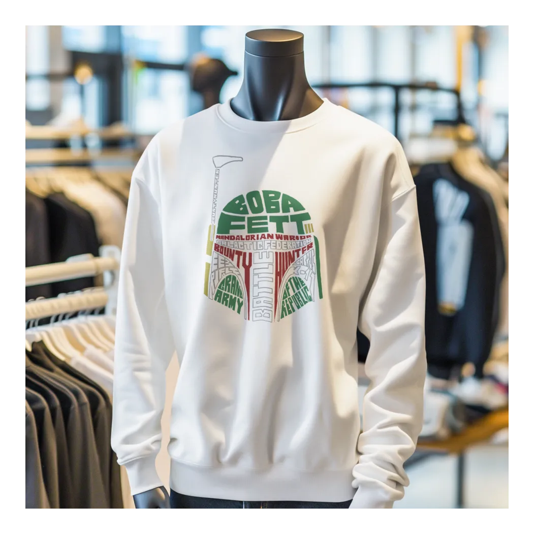 BIGTIME May the 4th Boba Fett Sweatshirt Kinder Weiß Front 