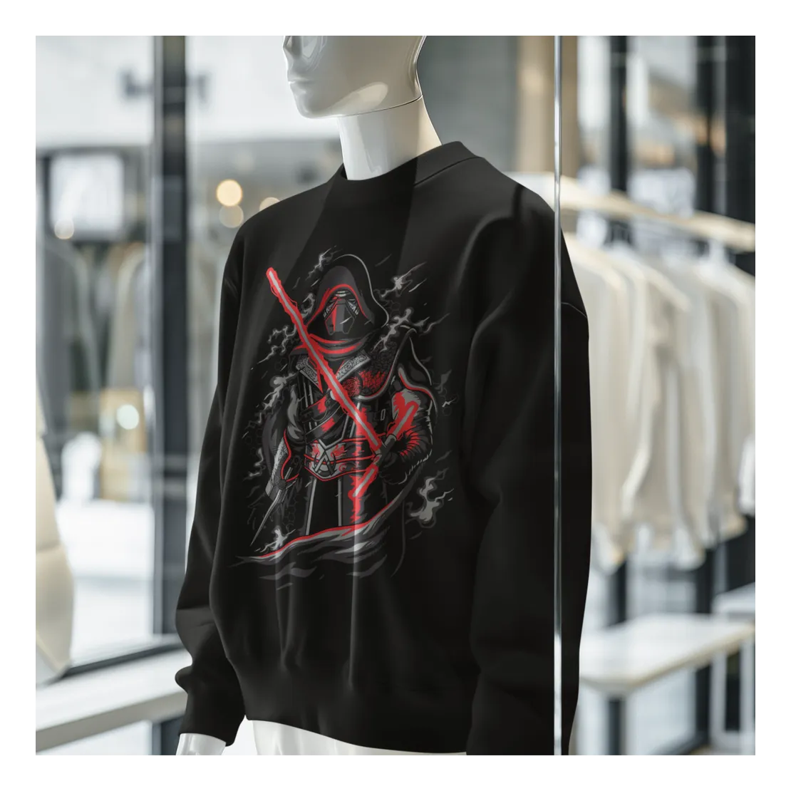 BIGTIME May the 4th Dark Side Sweatshirt Kinder Schwarz Front #farbe_schwarz