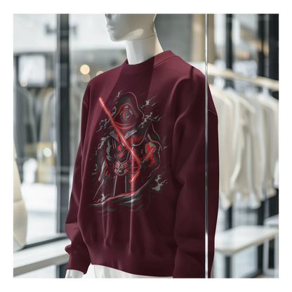 BIGTIME May the 4th Dark Side Sweatshirt Unisex Burgundy Front 
