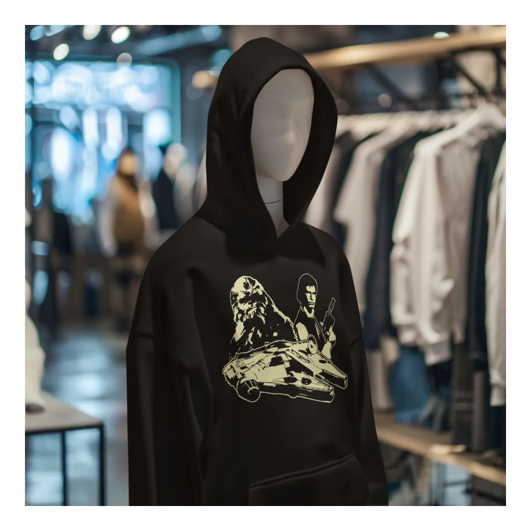 BIGTIME May the 4th Han Solo Hoodie Kinder Schwarz Front 