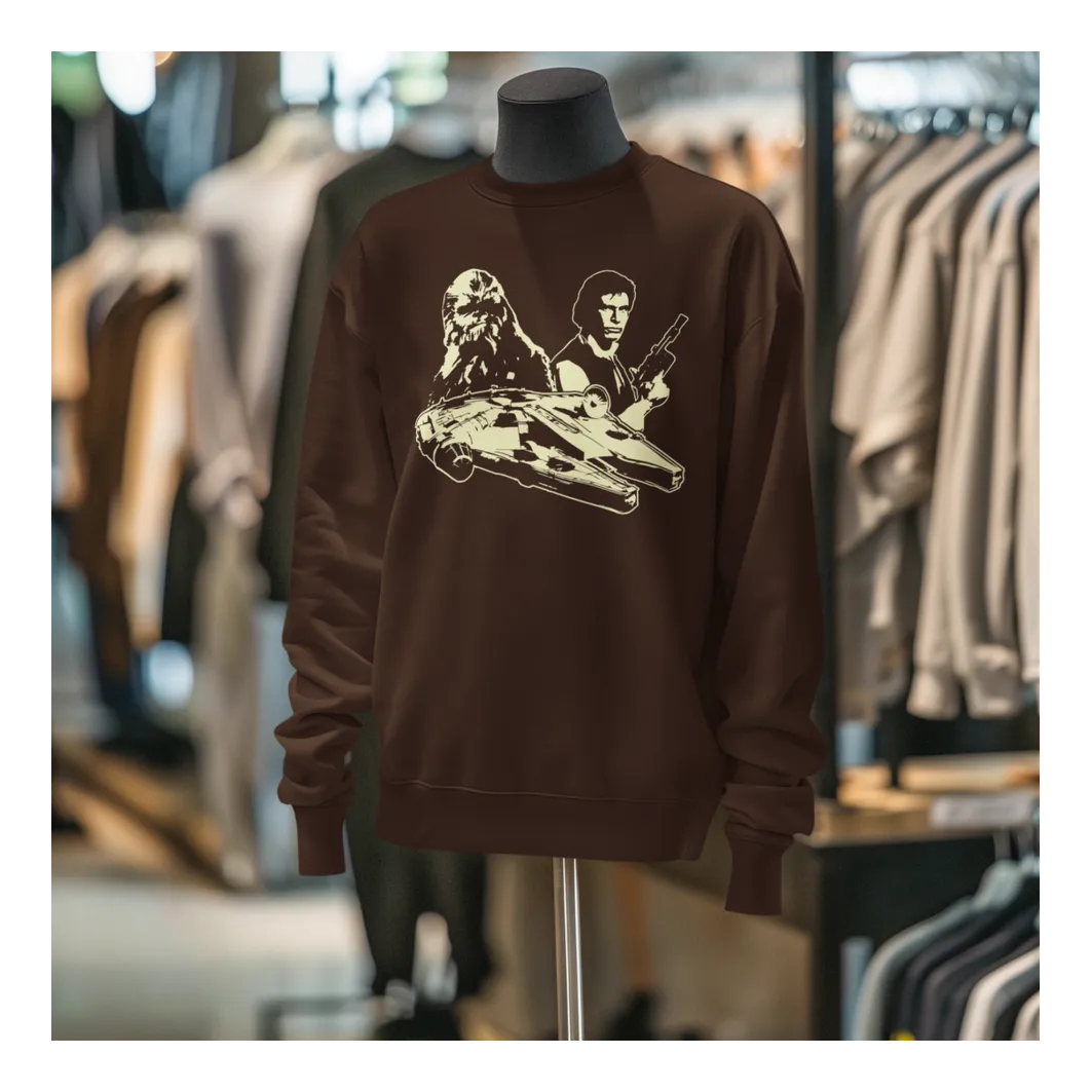 BIGTIME May the 4th Han Solo Sweatshirt Kinder Braun Front 