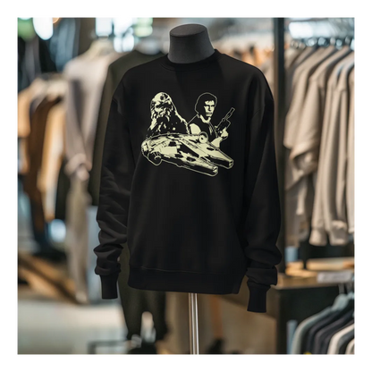 BIGTIME May the 4th Han Solo Sweatshirt Kinder Schwarz Front 