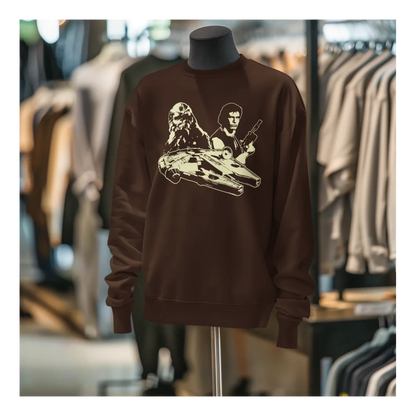 BIGTIME May the 4th Han Solo Sweatshirt Unisex Braun Front 