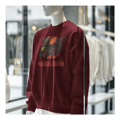 BIGTIME May the 4th Mandalorian - 1 Sweatshirt Kinder Burgundy Front 