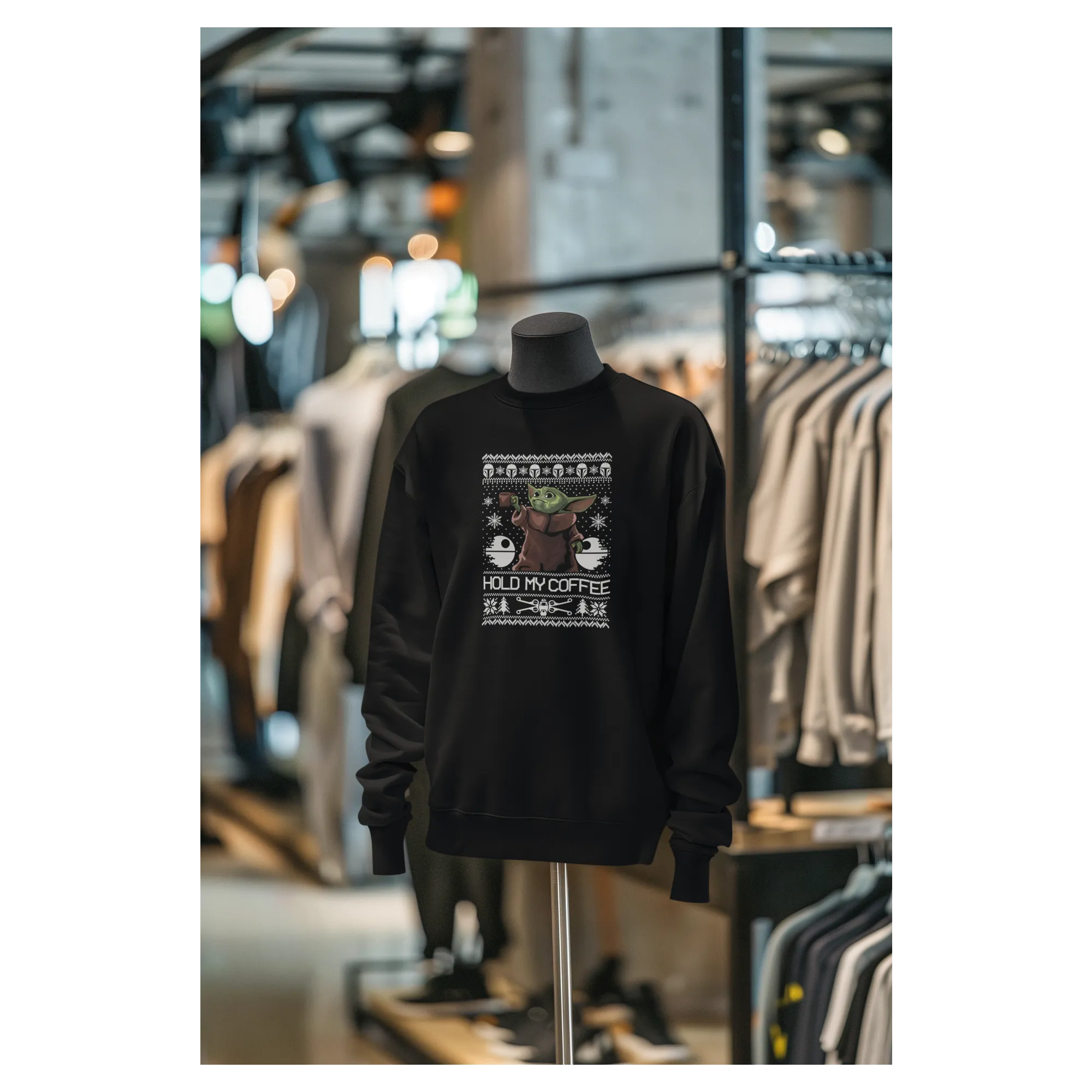 BIGTIME May the 4th Mandalorian - 2 Sweatshirt Unisex Schwarz Front #farbe_schwarz