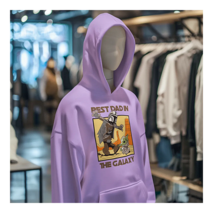 BIGTIME May the 4th Mandalorian - 3 Hoodie Kinder Violet Front 