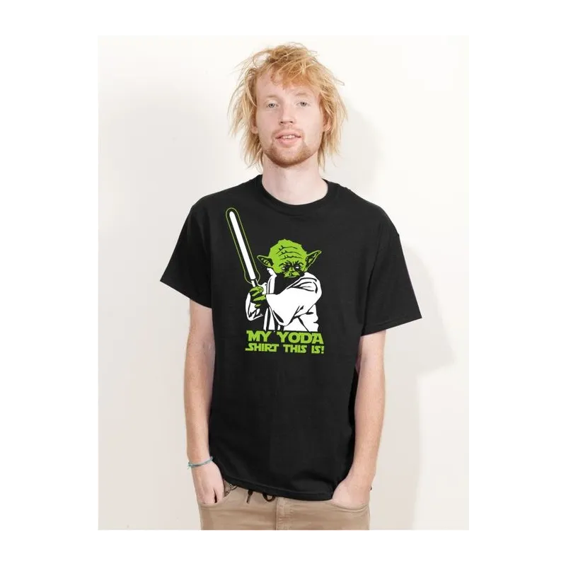 BIGTIME May the 4th My Yoda This Is T-Shirt Unisex Schwarz Front #farbe_schwarz
