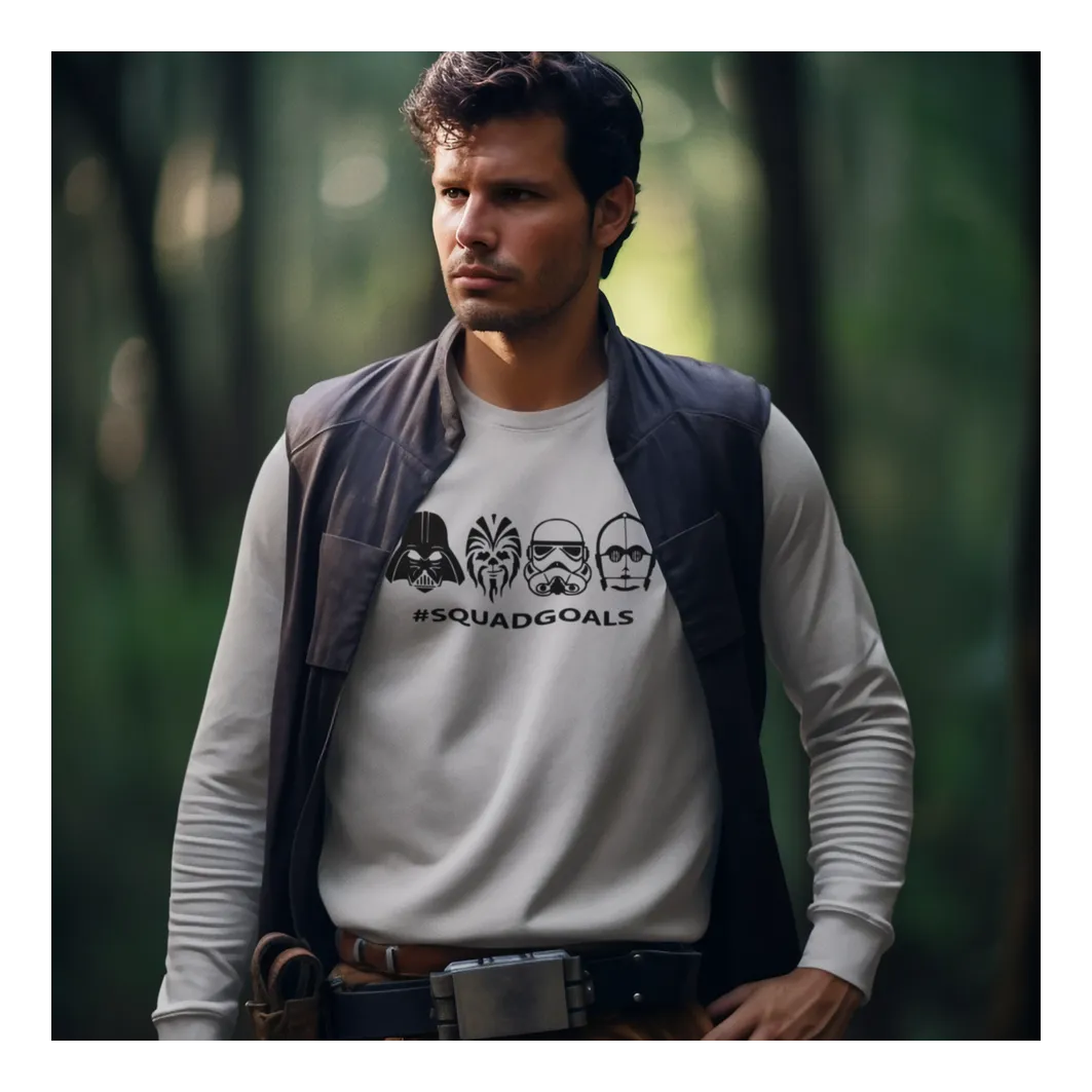 BIGTIME May the 4th Squadgoals Sweatshirt Kinder Hellgrau Front 