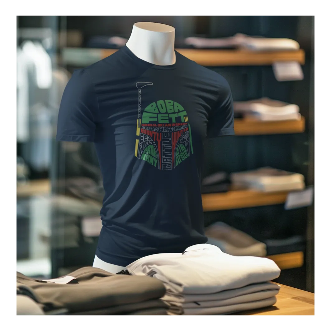 BIGTIME May the 4th Star Wars Boba Fett T-Shirt Unisex Navyblau Front 