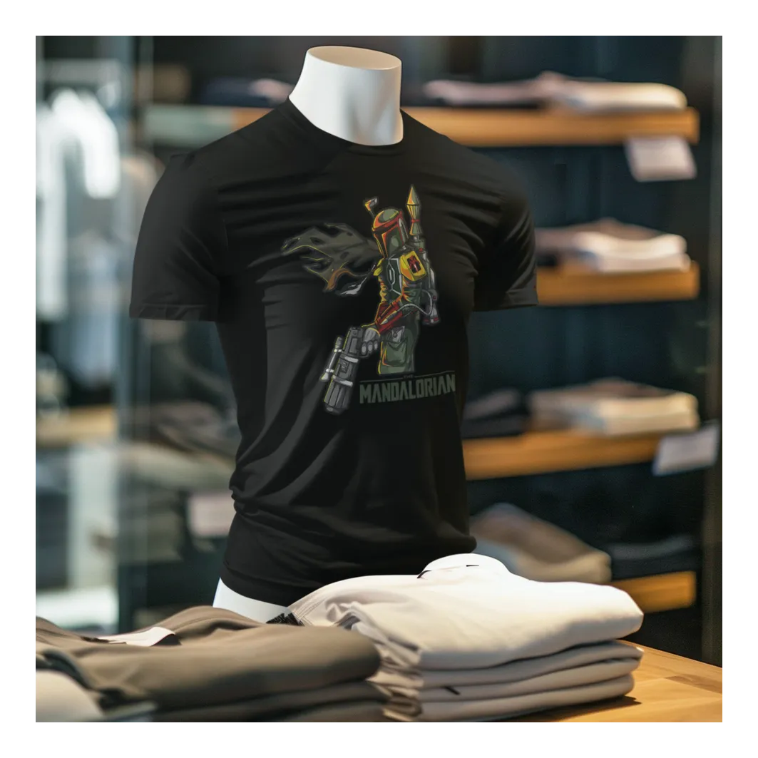 BIGTIME May the 4th Star Wars Mandalorian - 2 T-Shirt Kinder Schwarz Front #farbe_schwarz