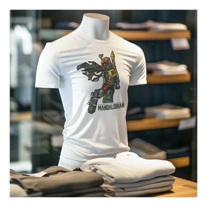 BIGTIME May the 4th Star Wars Mandalorian - 2 T-Shirt Kinder Weiß Front 