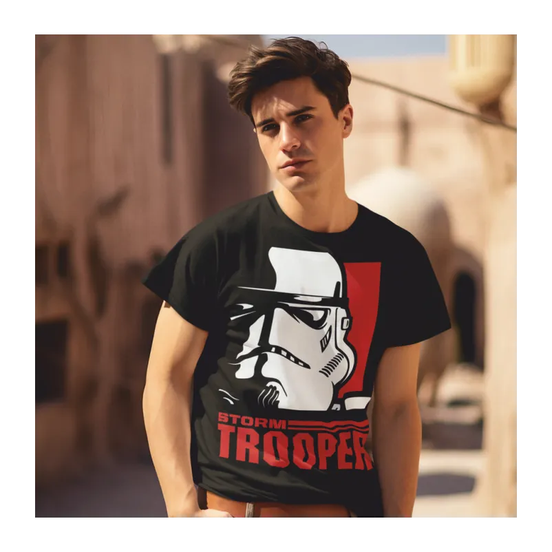 BIGTIME May the 4th Star Wars Stormtrooper - 1 T-Shirt Kinder Schwarz Front #farbe_schwarz