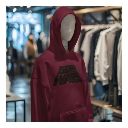 BIGTIME May the 4th Star Wars Title - 1 Hoodie Kinder Burgundy Front 