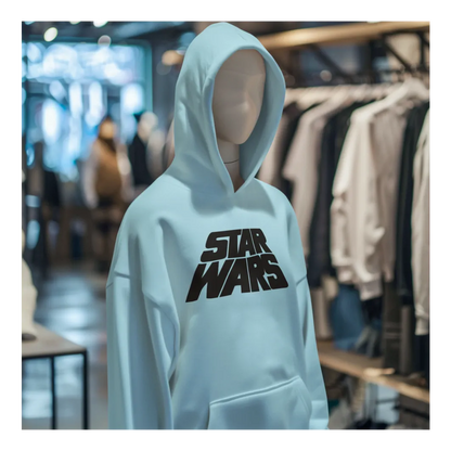 BIGTIME May the 4th Star Wars Title - 1 Hoodie Unisex Himmelblau Front 