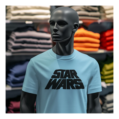 BIGTIME May the 4th Star Wars Title - 1 T-Shirt Unisex Himmelblau Front 