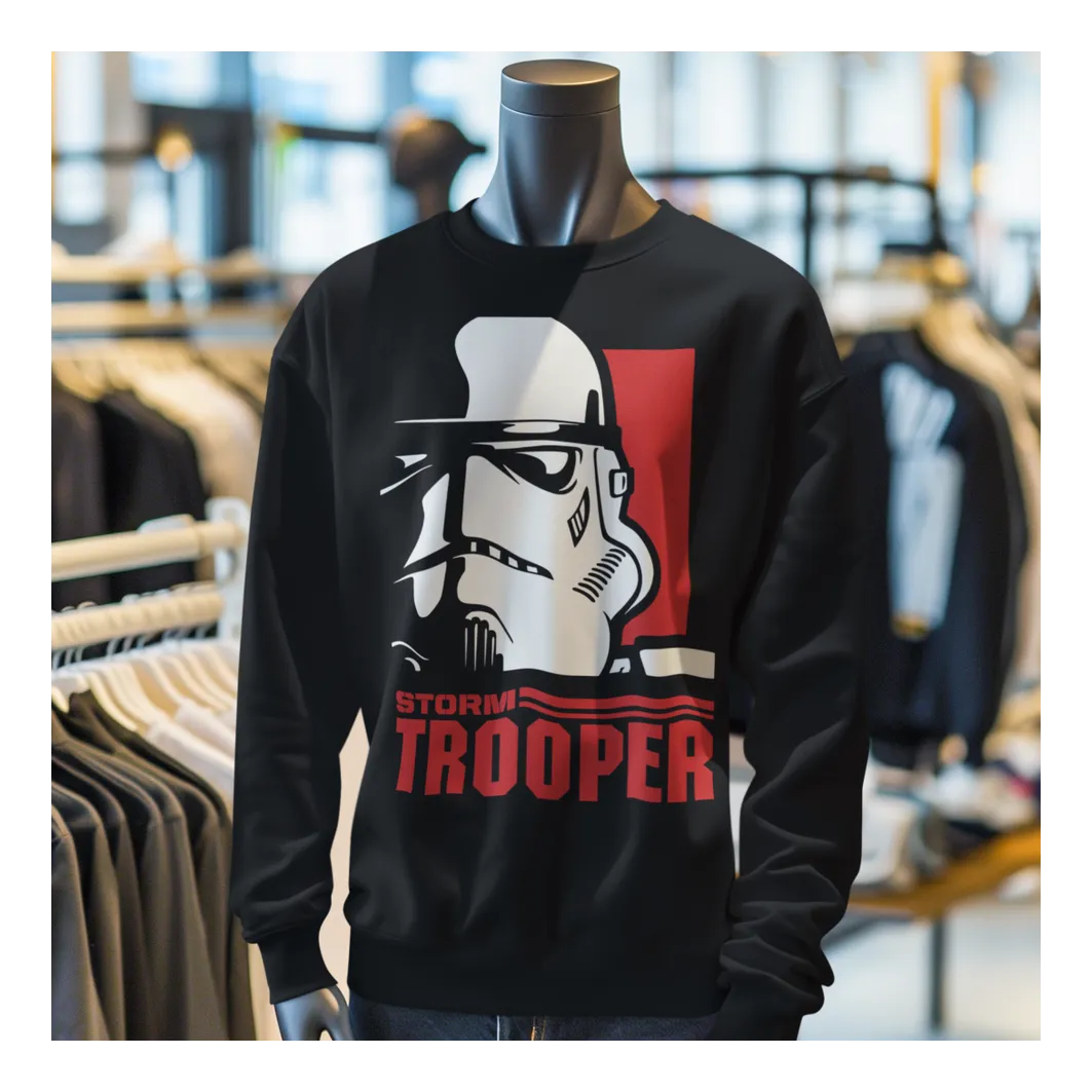 BIGTIME May the 4th Stormtrooper - 1 Sweatshirt Unisex Schwarz Front #farbe_schwarz