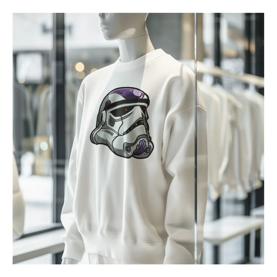BIGTIME May the 4th Stormtrooper - 2 Sweatshirt Kinder Weiß Front 