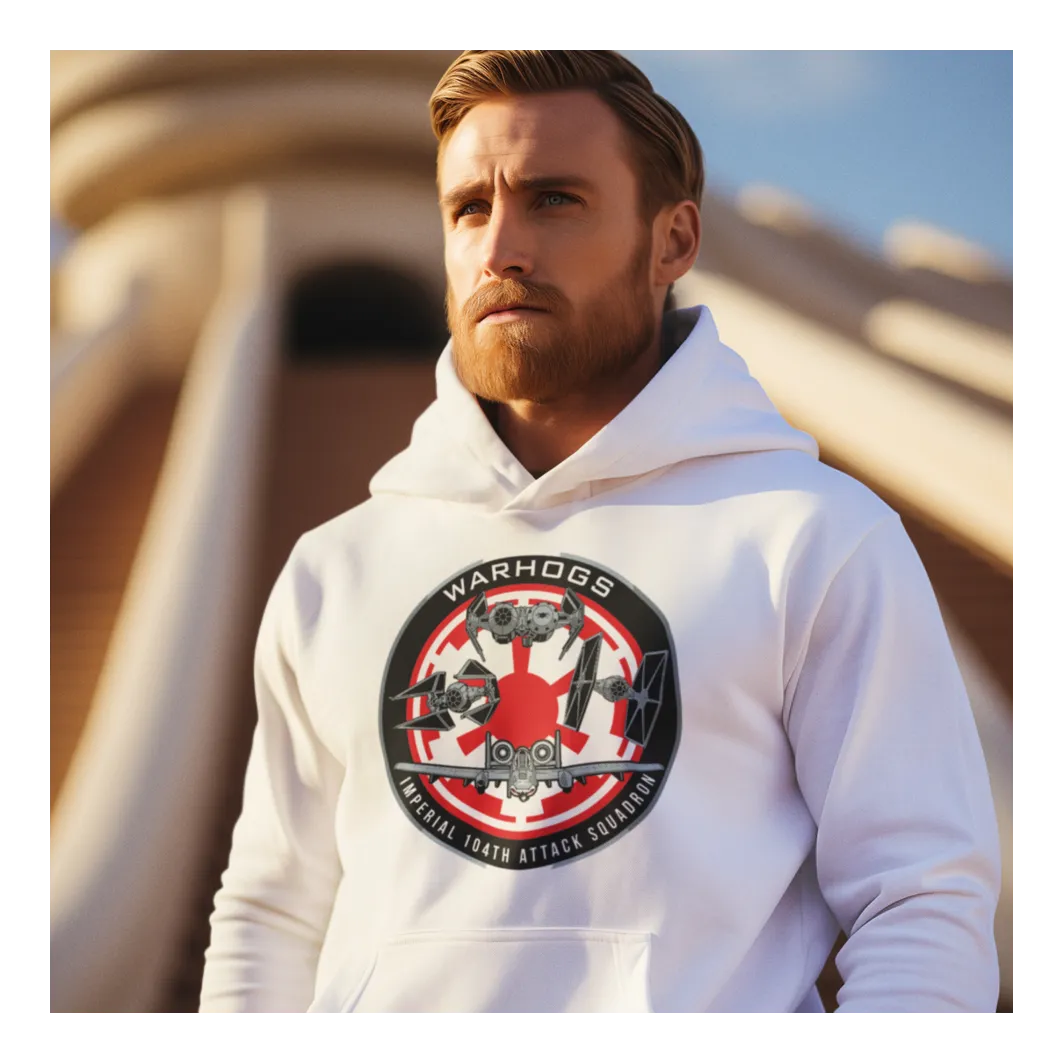 BIGTIME May the 4th Warhogs Hoodie Unisex Weiß Front 