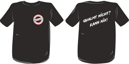 BIGTIME Motorenschmiede "QUALMT NIX KANN NIX 2" T-Shirt schwarz Rücken