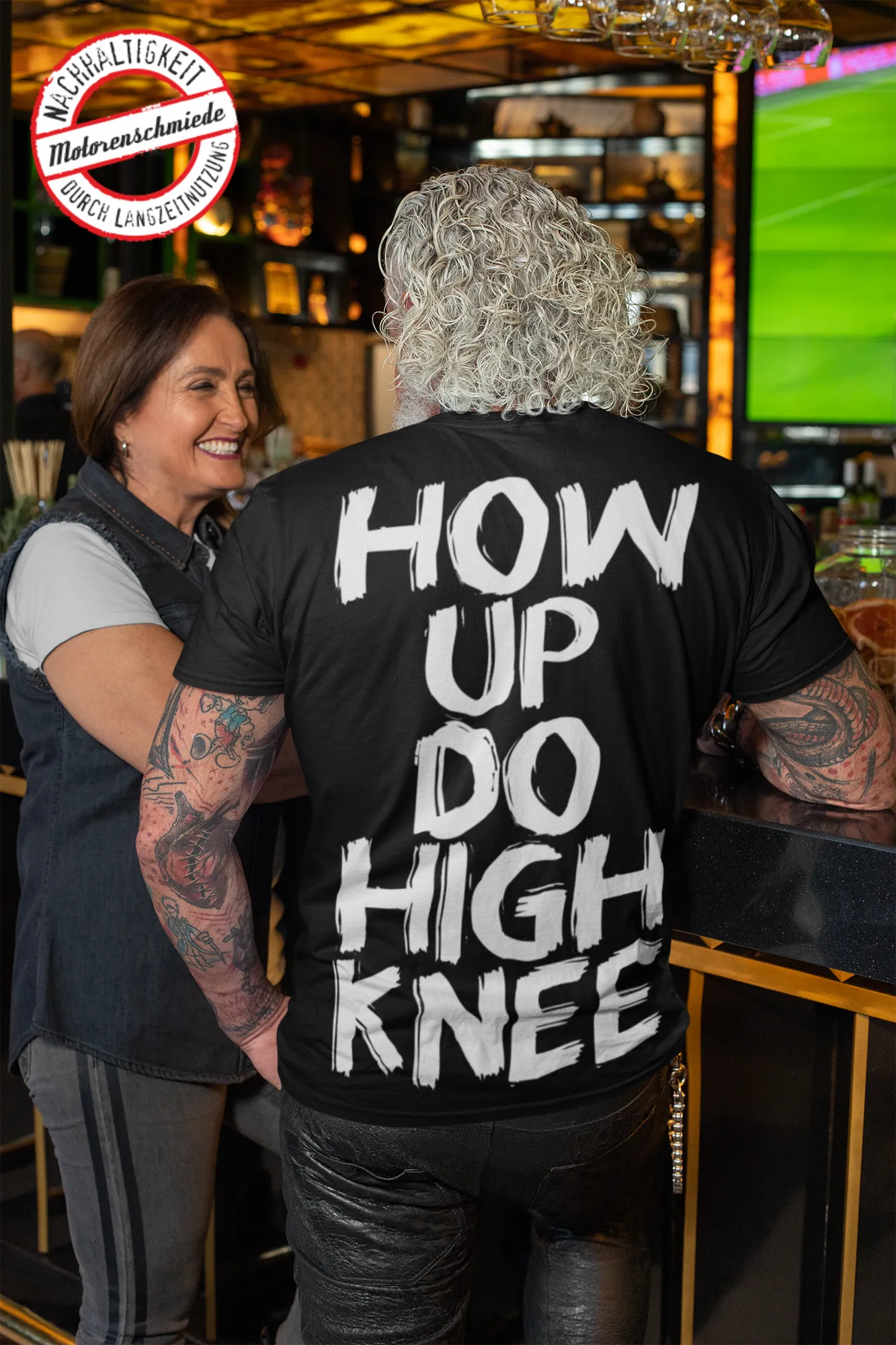 BIGTIME Motorenschmiede "HAU AB DU HEINI" T-Shirt schwarz