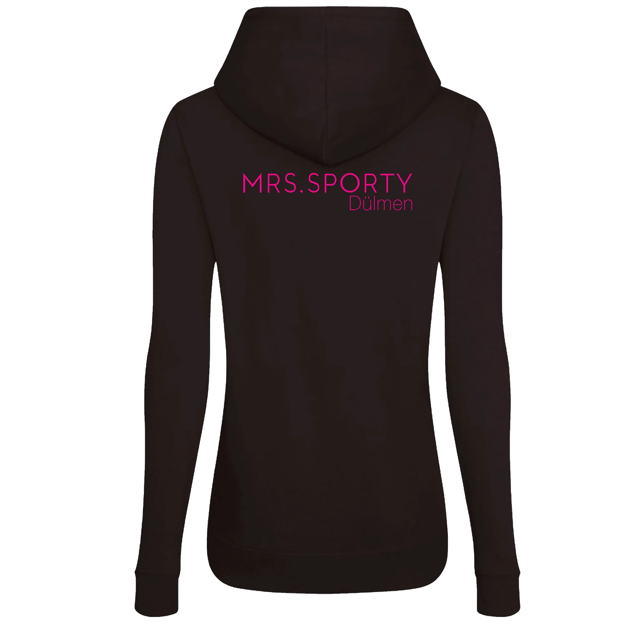 BIGTIME Mrs Sporty | Hoodie schwarz Damen Rücken