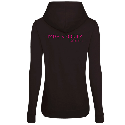BIGTIME Mrs Sporty | Hoodie schwarz Damen Rücken