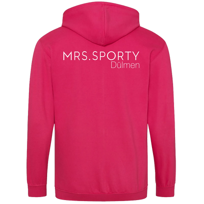 BIGTIME Mrs Sporty | Zip-Jacke mit Kaputze pink Damen Rücken
