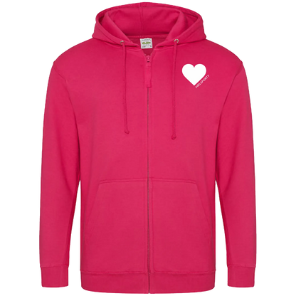 BIGTIME Mrs Sporty | Zip-Jacke mit Kaputze pink Damen Front