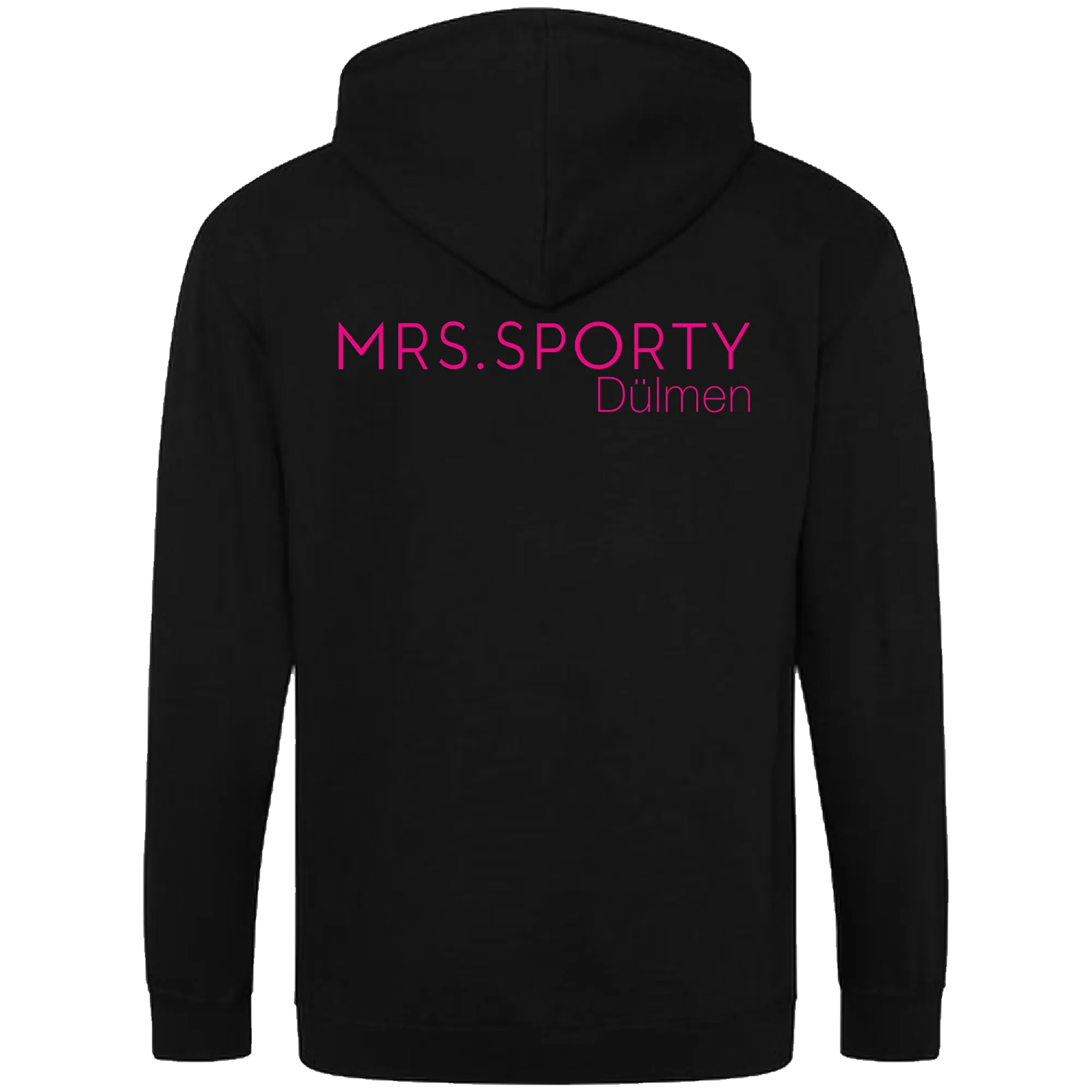 BIGTIME Mrs Sporty | Zip-Jacke mit Kaputze schwarz Damen Rücken